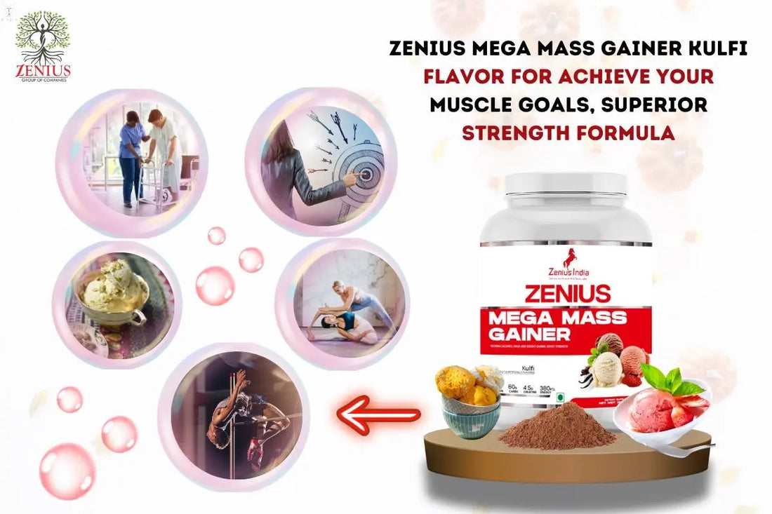 Unlock Your Muscle Potential with Zenius Mega Mass Gainer Kulfi Flavor