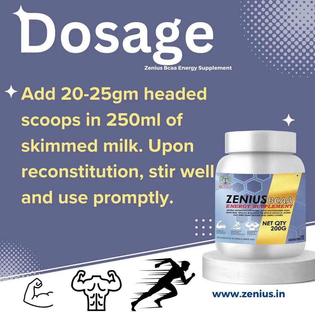 Zenius Bcaa Energy Supplement Dosage