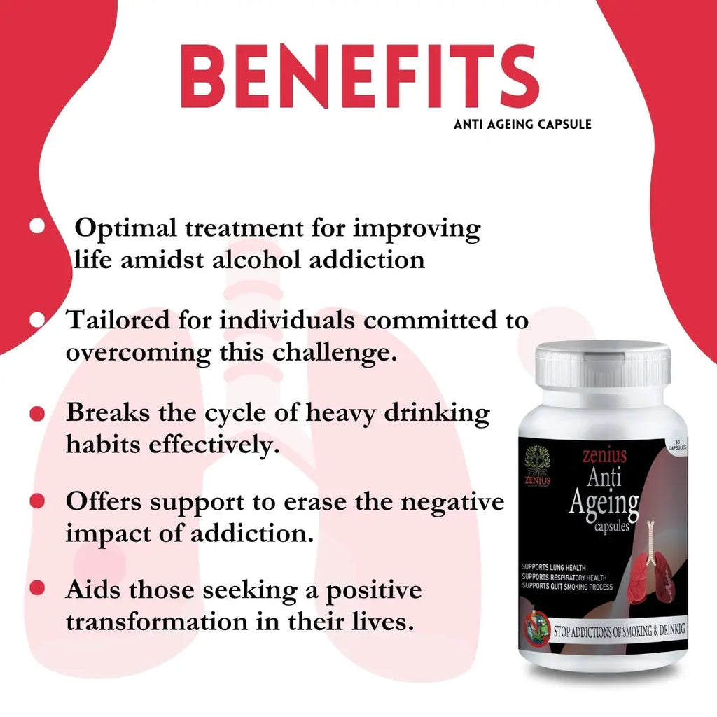 Zenius Anti Ageing Capsule Herbal Medicine for Alcohol De-addiction - 60 Capsules,General Wellness,Zenius.in,alcohol de addiction medicine, alcohol remove medicine, anti alcohol addiction medicine, ayurvedic nasha mukti ki dawa, nasha mukti medicine,Zenius,zenius.in,IN,Delhi