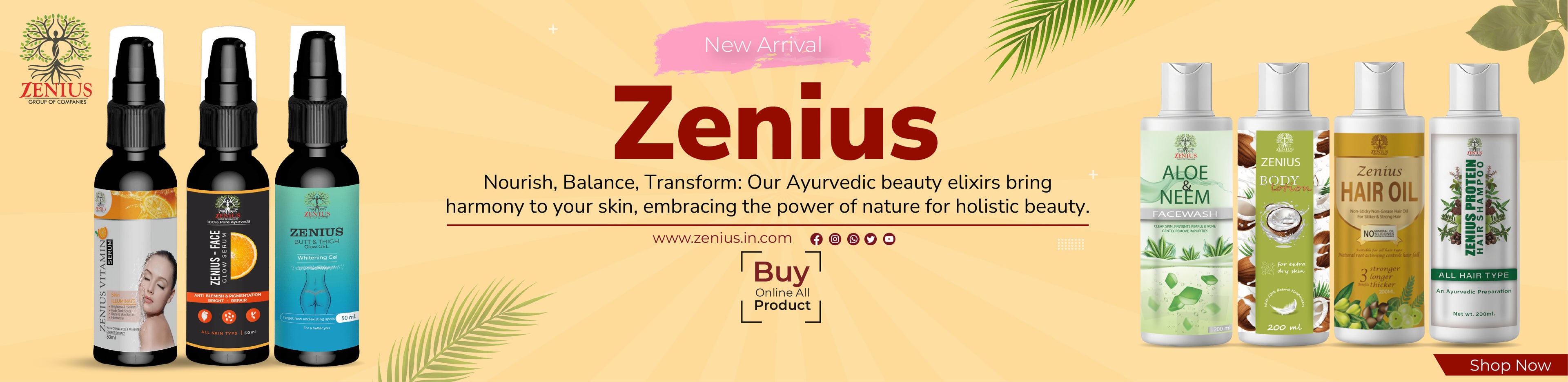 ayurvedic beauty product of zenius