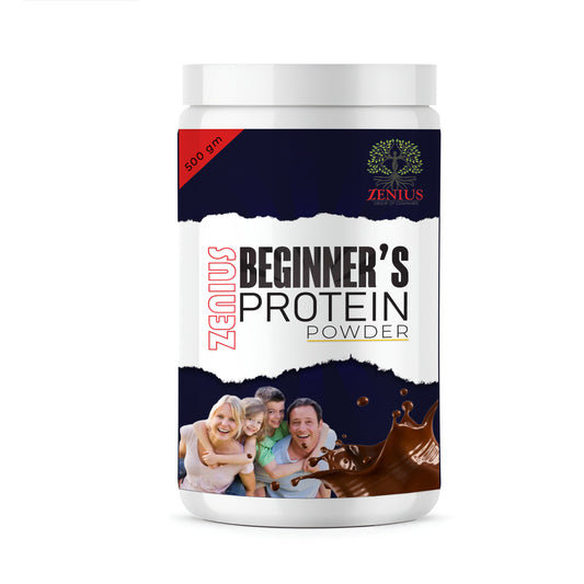 Zenius Beginner's Protein Powder for Energy, Immunity, and Protein Health 500g Powder (vanilla Flavor)