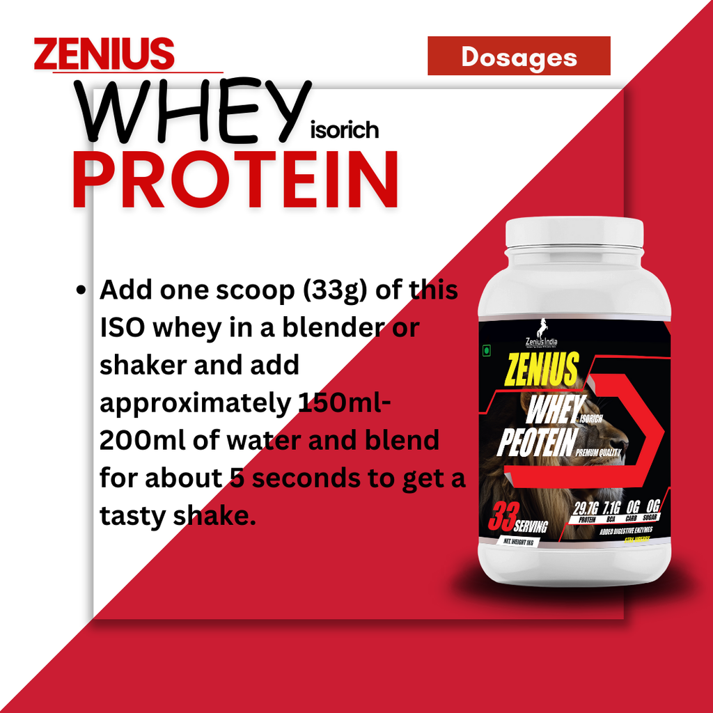 Zenius Whey Protein Strawberry flavor for Muscle Building Potential & Muscle Growth Zenius