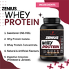 Zenius Whey Protein with Double Rich Chocolate Flavor for Muscle Growth with, Premium 1KG Quality Zenius