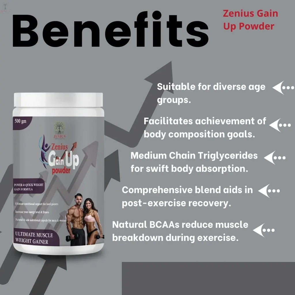 Zenius Gain Up Powder Weight and Immunity Management (500g Powder) - Zenius