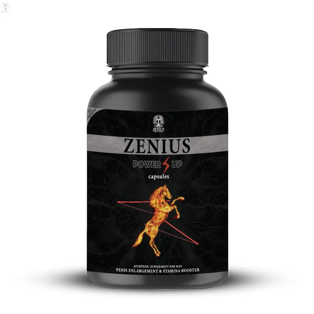 Zenius Power UP Capsule Boost Stamina and Immunity with Ayurvedic Formula (60 Capsules) - Zenius