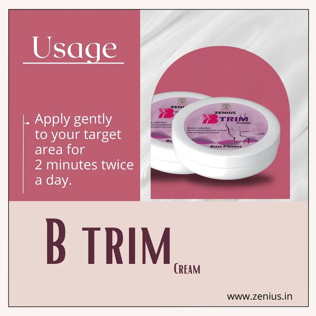 Zenius B Trim Cream For boob Reduction Cream for Women (50g Cream) - Image #4