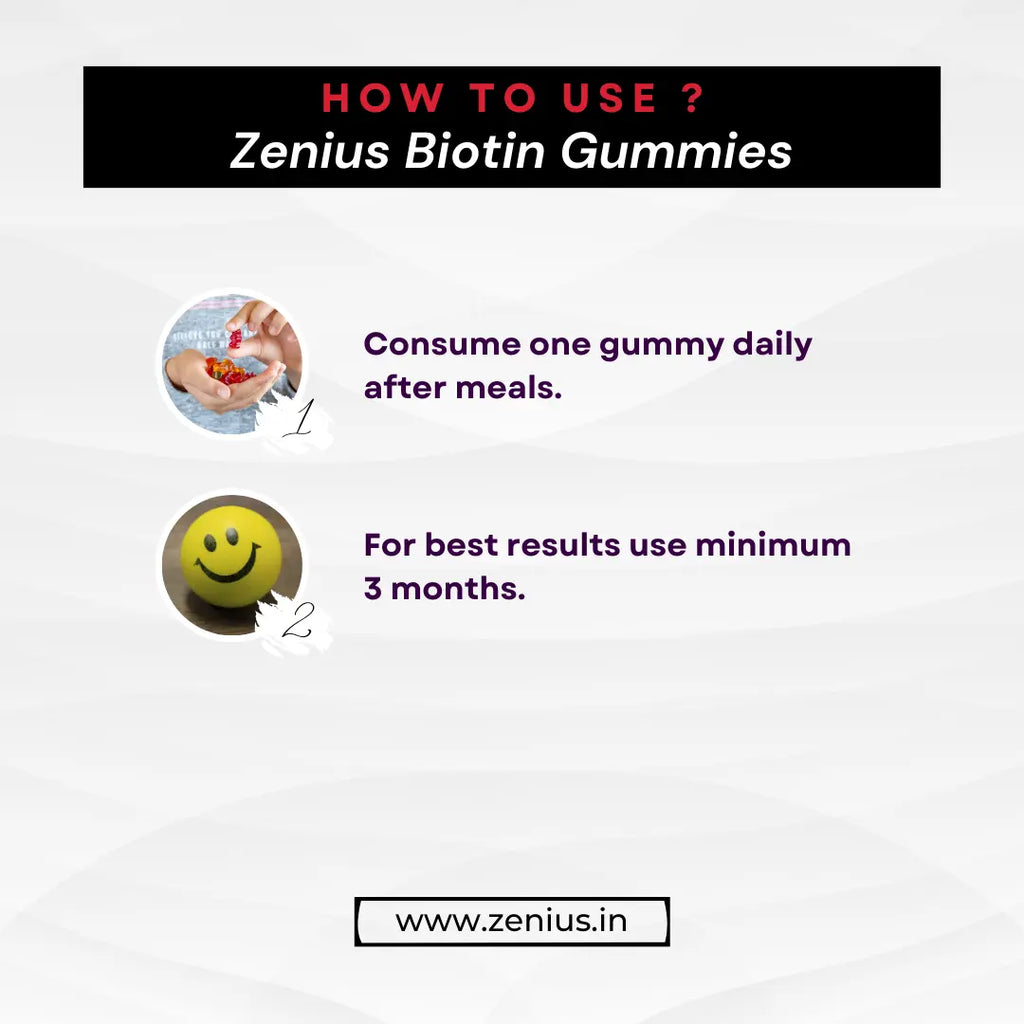 Zenius Biotin Gummies Enhance Your Natural Beauty (Cranberry Flavour) - 30 Pics - Image #6