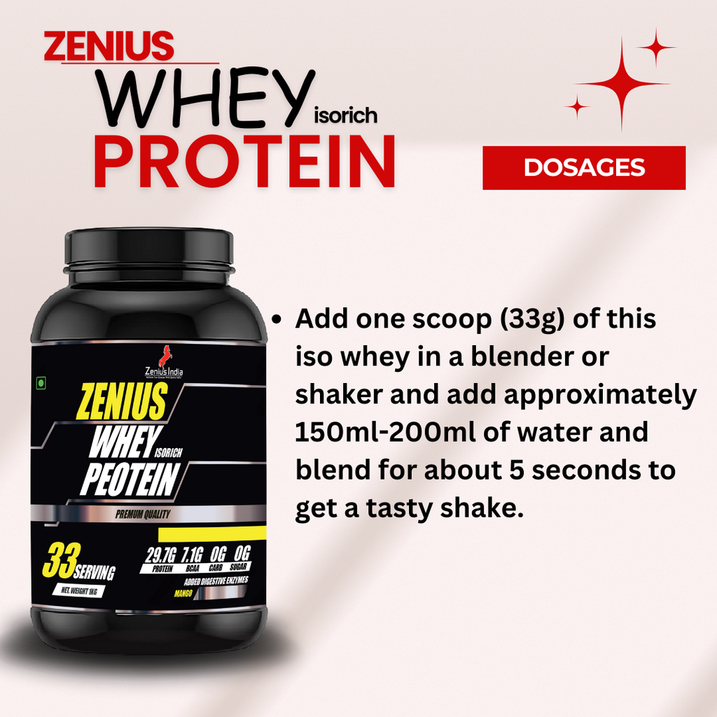 isolate whey protein dosage