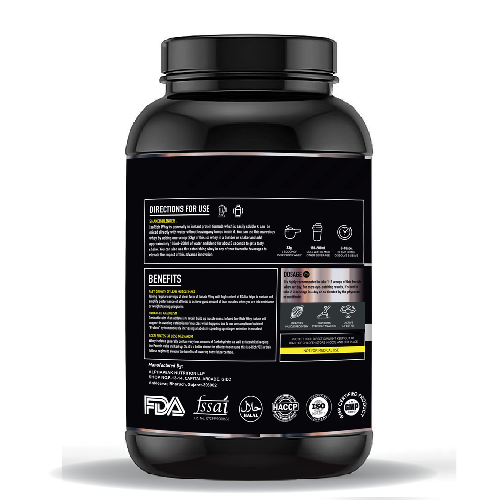 isolate whey protein dosage