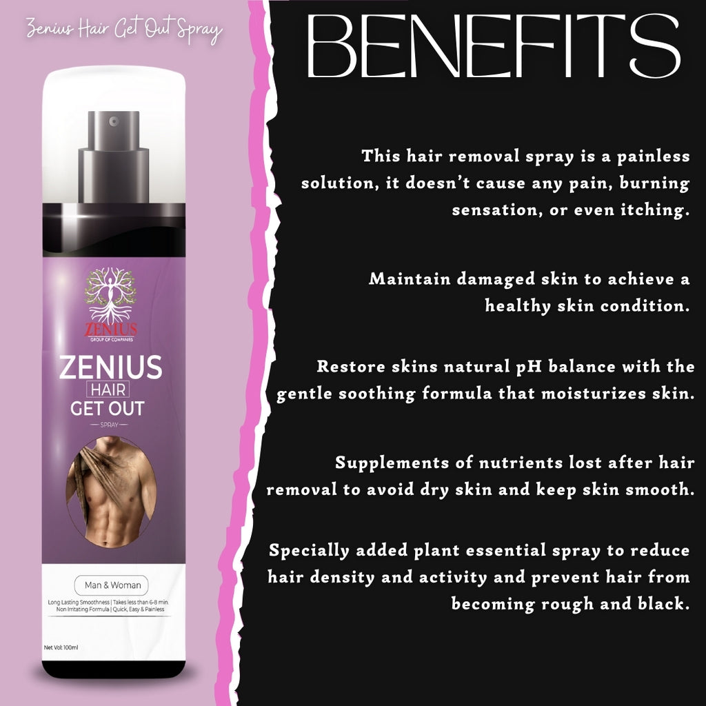 hair removal spray benefits