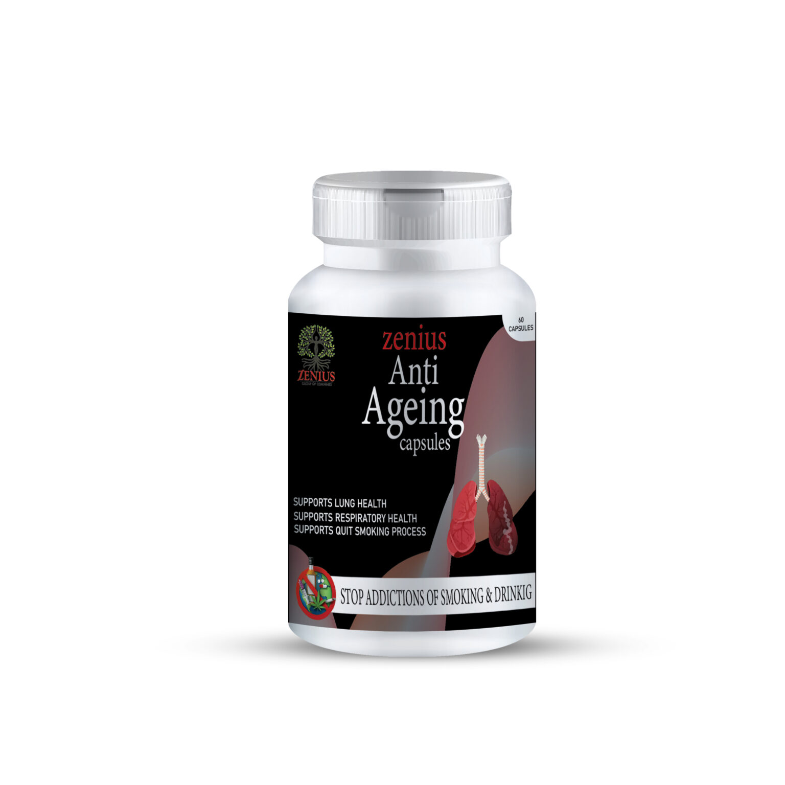 Zenius Anti-Ageing Capsules for Alcohol Addiction Recovery