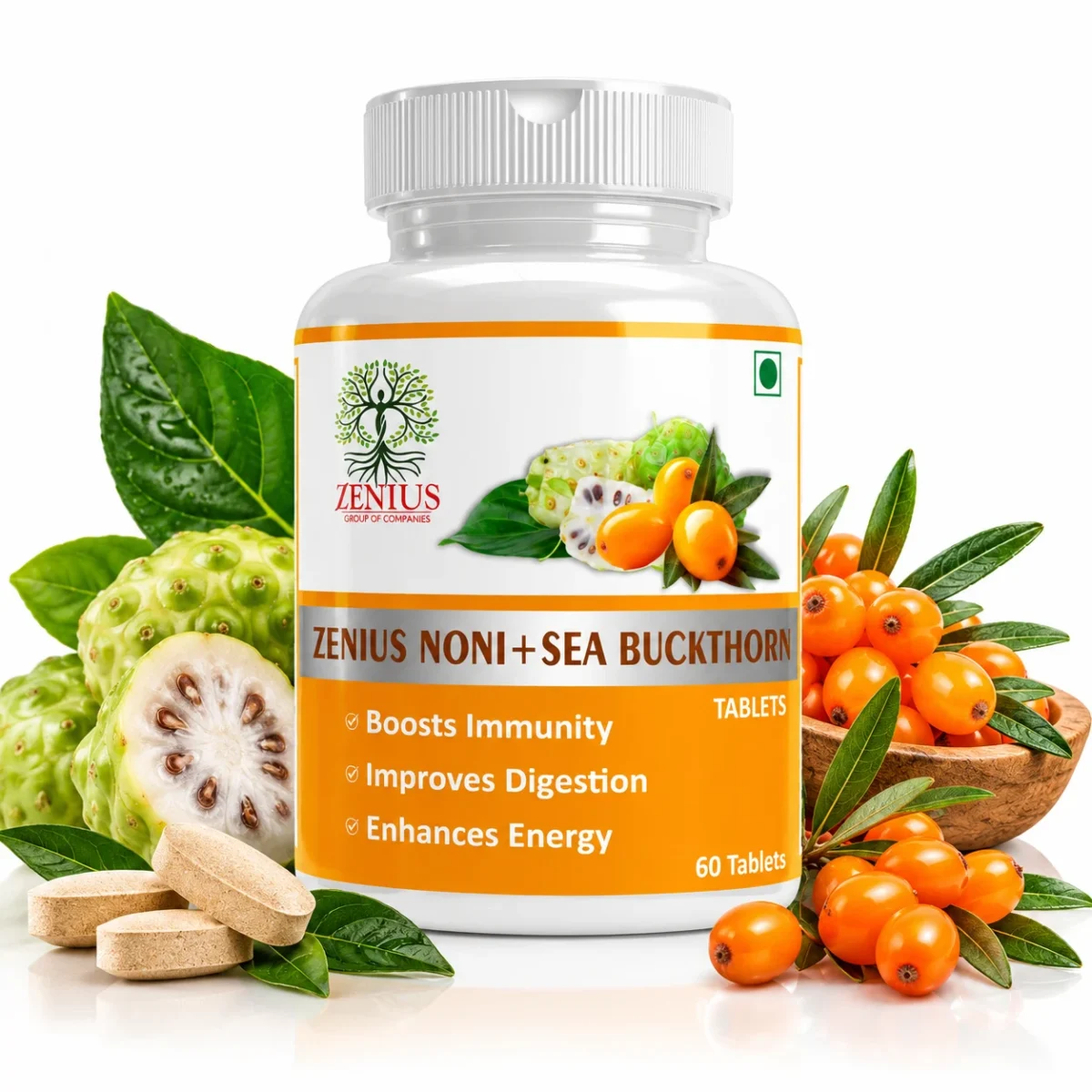 Zenius Noni + Sea Buckthorn Tablets