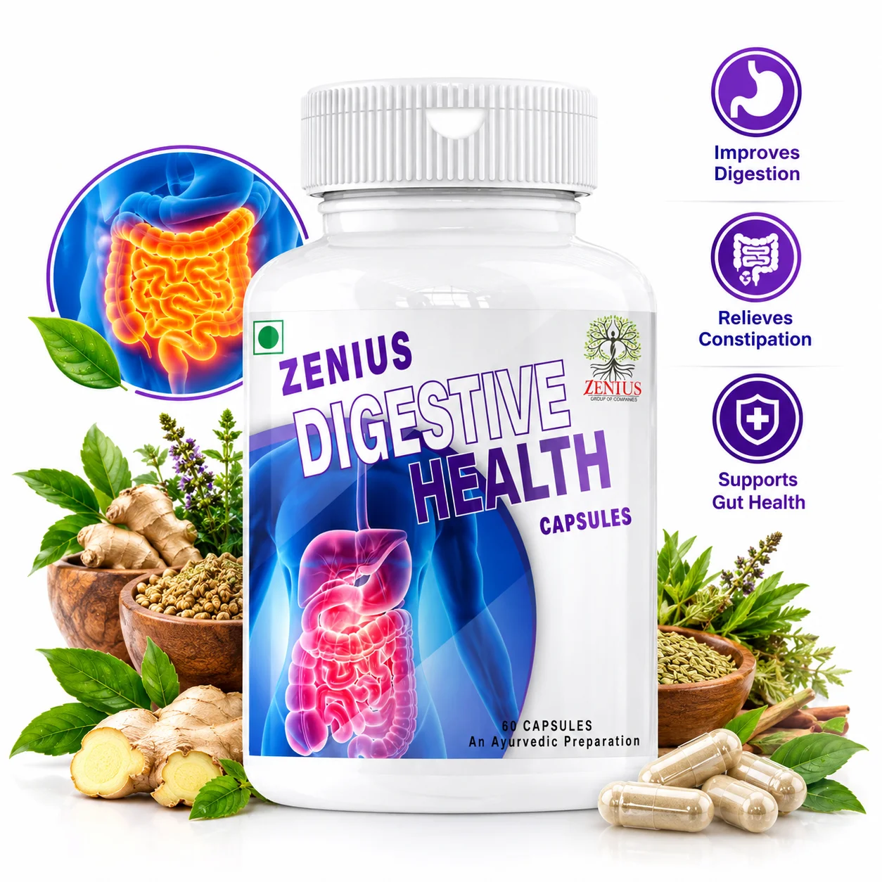 Zenius Digestive Health Capsules