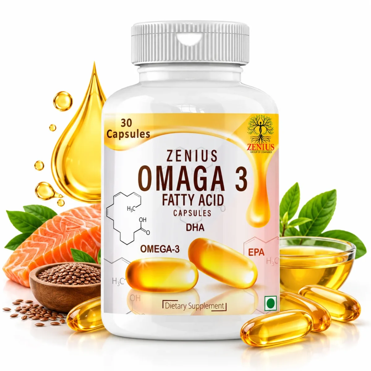 Zenius Omaga 3 fatty Acid Capsules